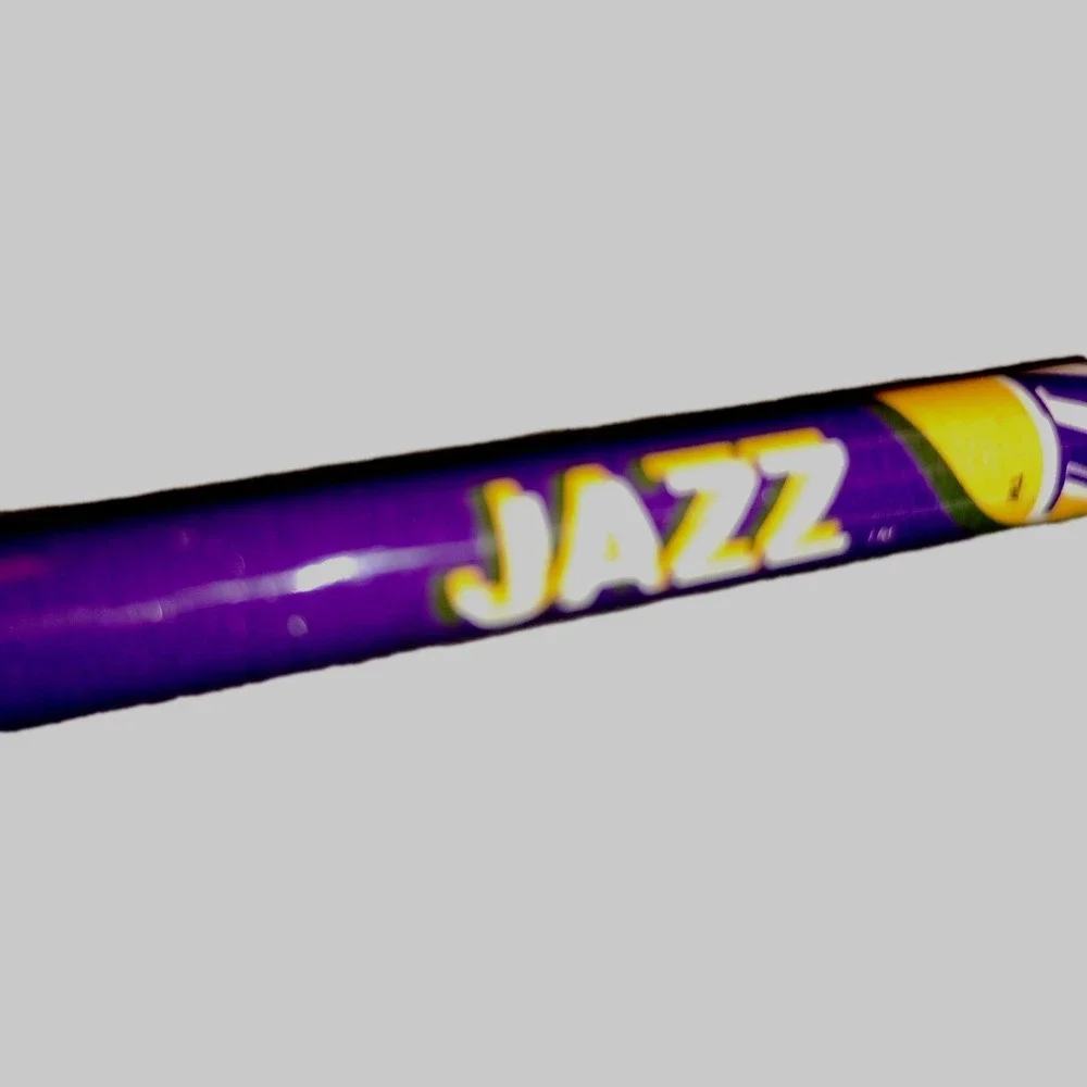 Vtg Utah Jazz Wooden Pencil NBA Basketball‎ Pentec purple yellow very rare NEW